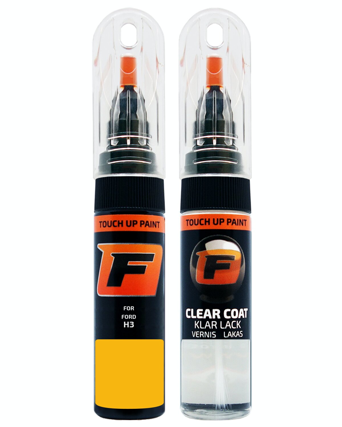 for FORD H3 TRIPLE YELLOW TOUCH UP PAINT Pen Kit Scratch Repair Set - Picture 9 of 10