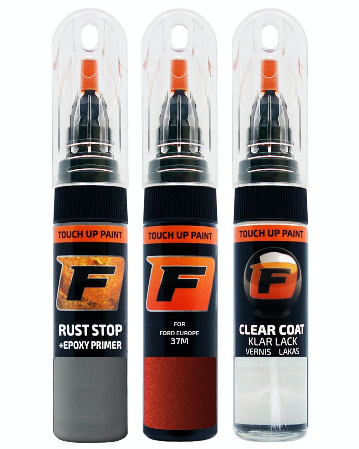für FORD EUROPE 37M COPPER RED LACKSTIFT Reparatur Set Autolack Kratzer