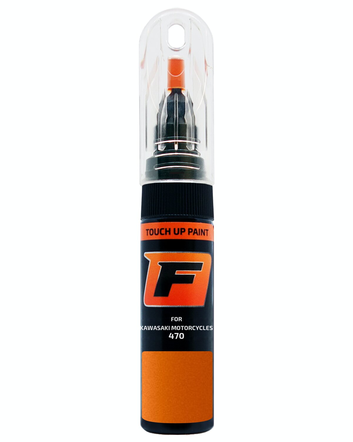 for KAWASAKI MOTORCYCLES 470 PEARL BLAZING ORANGE TOUCH UP PAINT Pen Kit Scratch - Picture 8 of 10