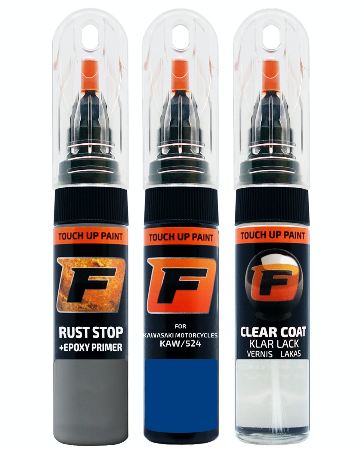 for KAWASAKI MOTORCYCLES KAW/524 BLUE TOUCH UP PAINT Pen Kit Scratch Repair Set - Picture 10 of 10