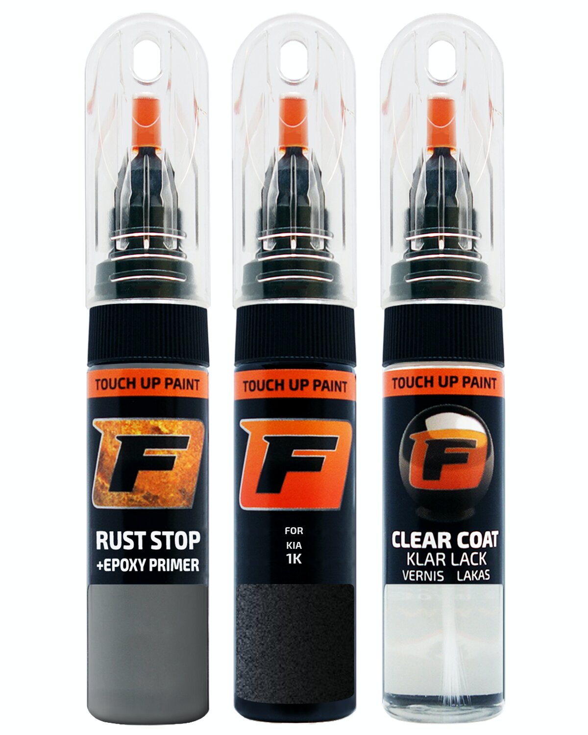 for KIA 1K BLACK PEARL TOUCH UP PAINT Pen Kit Scratch Repair Set - Picture 10 of 10