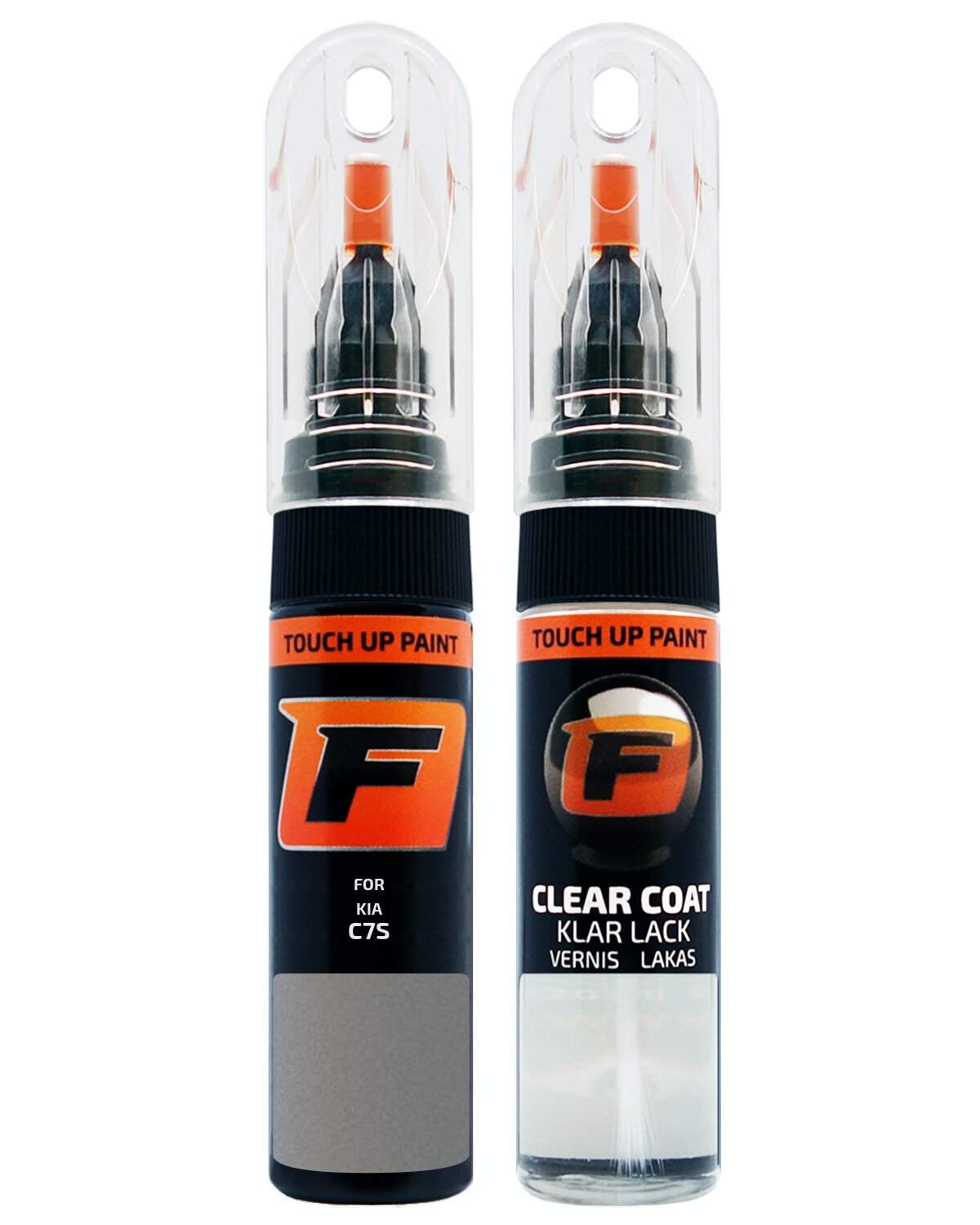 for KIA C7S WOLF GREY TOUCH UP PAINT Pen Kit Scratch Repair Set - Picture 9 of 10