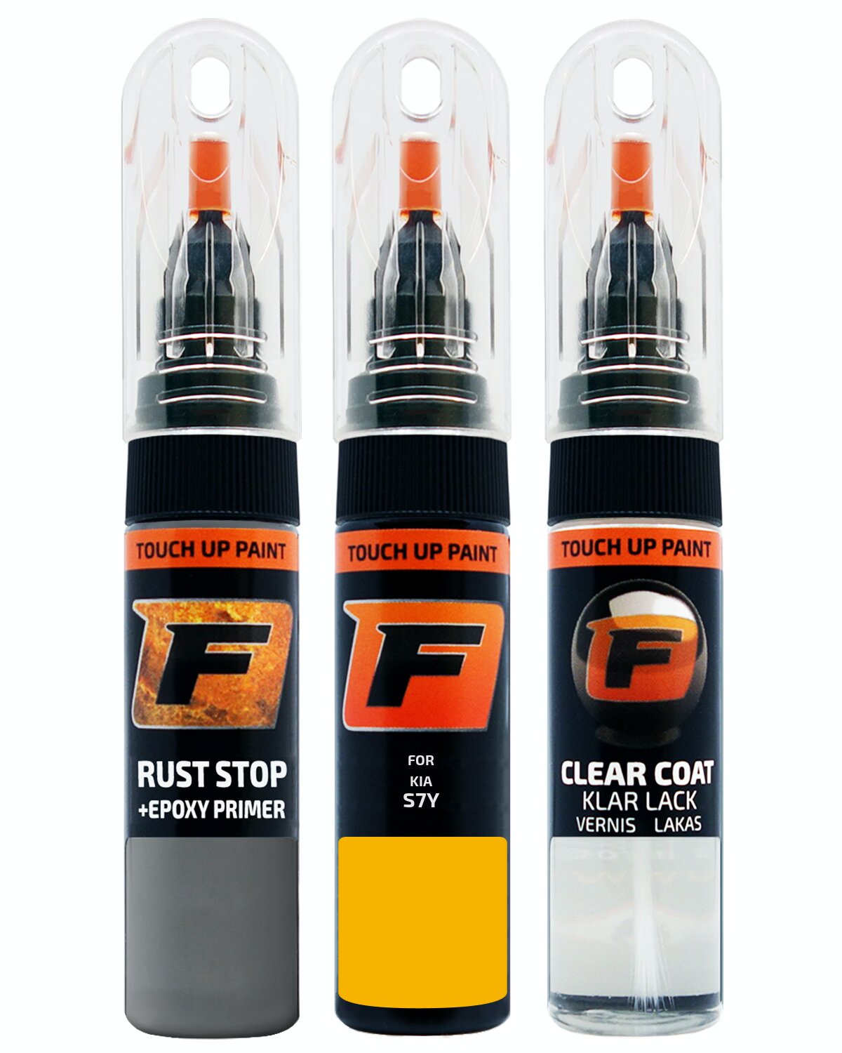 for KIA S7Y SUNSET YELLOW TOUCH UP PAINT Pen Kit Scratch Repair Set - Picture 10 of 10