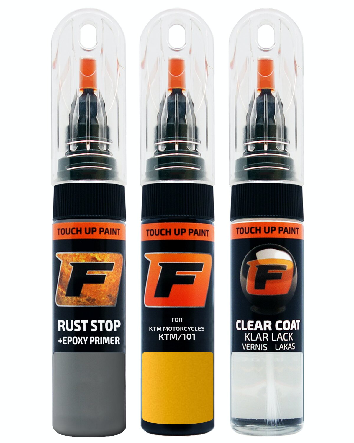 for KTM MOTORCYCLES KTM/101 GELB TOUCH UP PAINT Pen Kit Scratch Repair Set - Picture 10 of 10