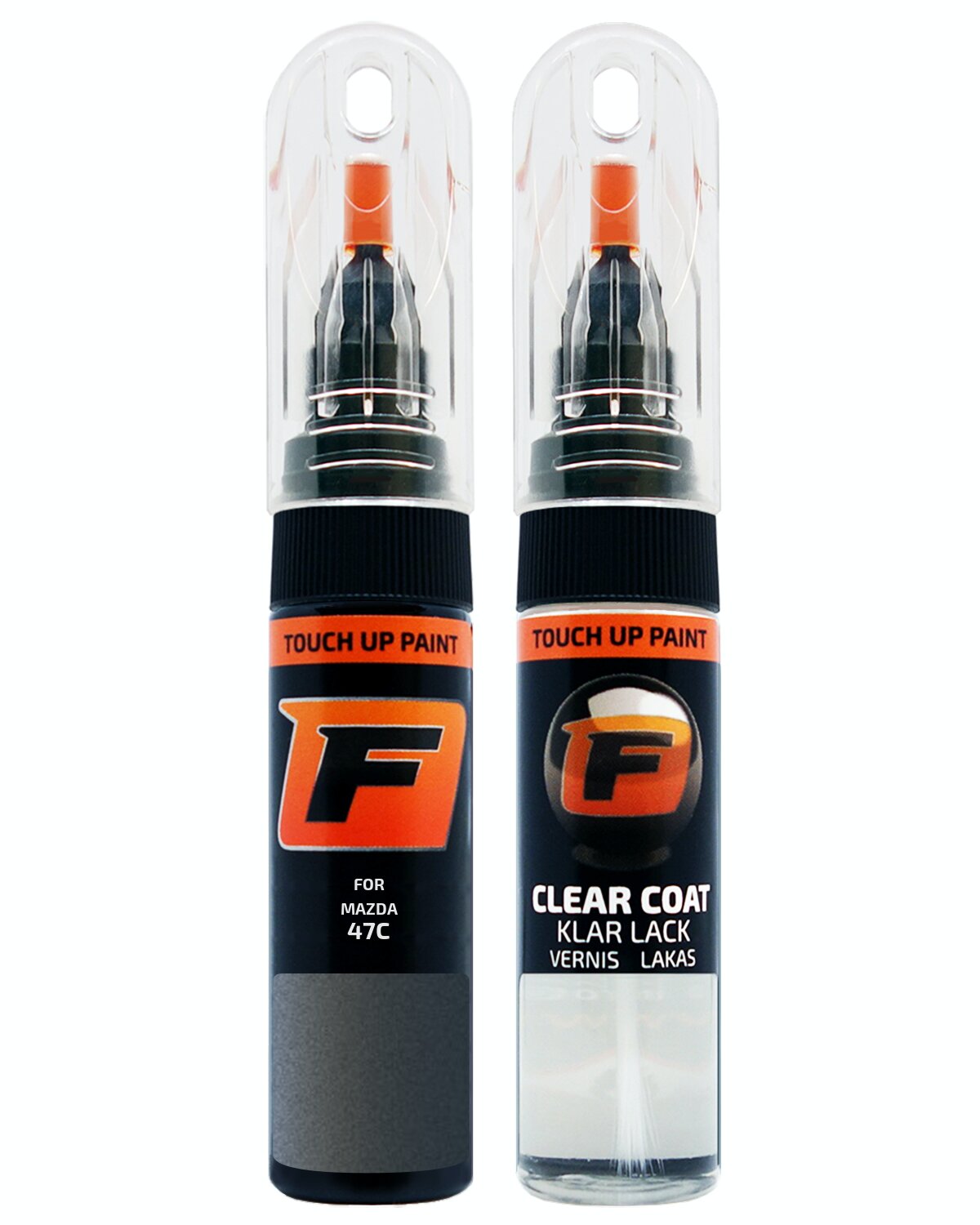 for MAZDA 47C POLYMETAL GREY TOUCH UP PAINT Pen Kit Scratch Repair Set - Picture 9 of 10