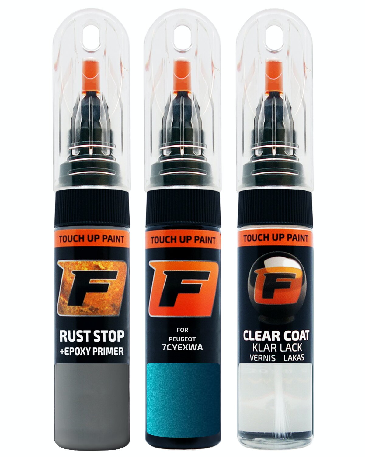 for PEUGEOT 7CYEXWA BLEU NEYSHA TOUCH UP PAINT Pen Kit Scratch Repair Set - Picture 10 of 10