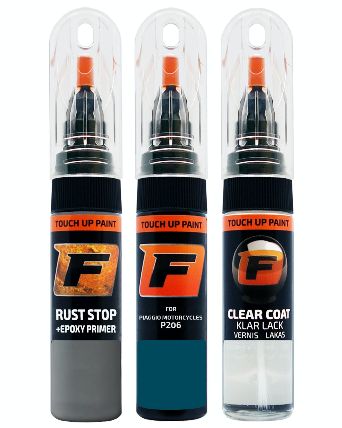 Kit riparazione vernice auto per PIAGGIO MOTO P206 BLU PETROLIO Vernice Lacca - Foto 1 di 7