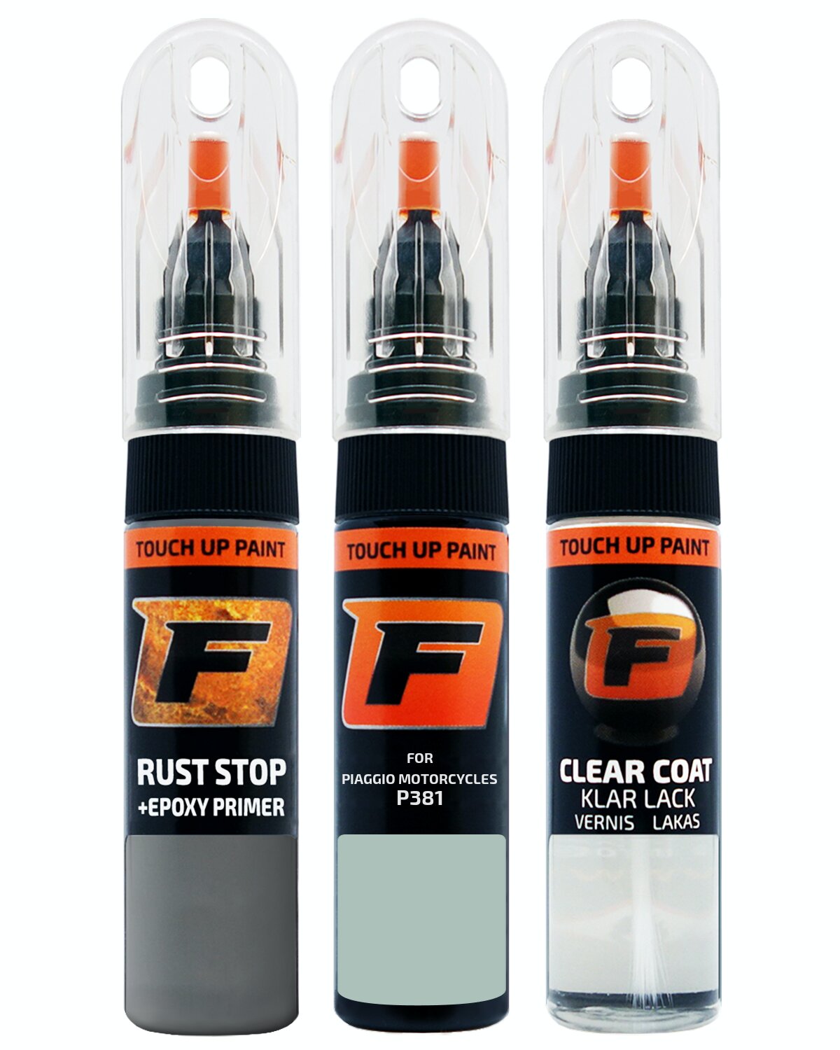 for PIAGGIO MOTORCYCLES P381 BACCARAT TOUCH UP PAINT Pen Kit Scratch Repair Set - Picture 10 of 10