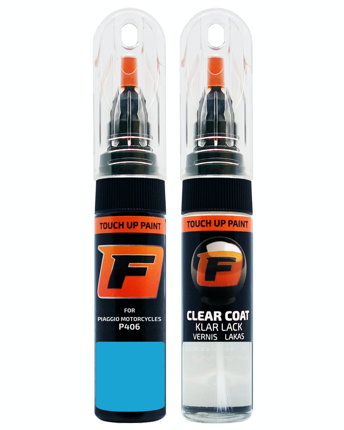 for PIAGGIO MOTORCYCLES P406 CELESTE TOUCH UP PAINT Pen Kit Scratch Repair Set - Picture 9 of 10