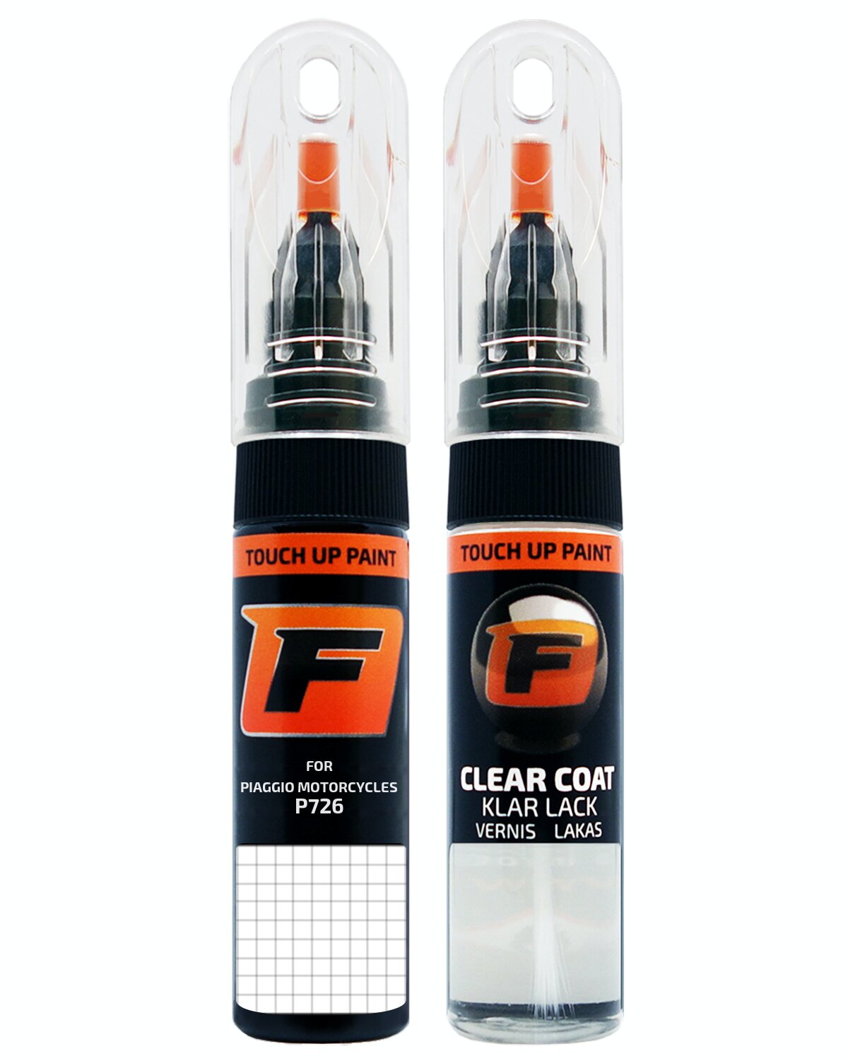 for PIAGGIO MOTORCYCLES P726 GRIGIO TOUCH UP PAINT Pen Kit Scratch Repair Set - Picture 9 of 10