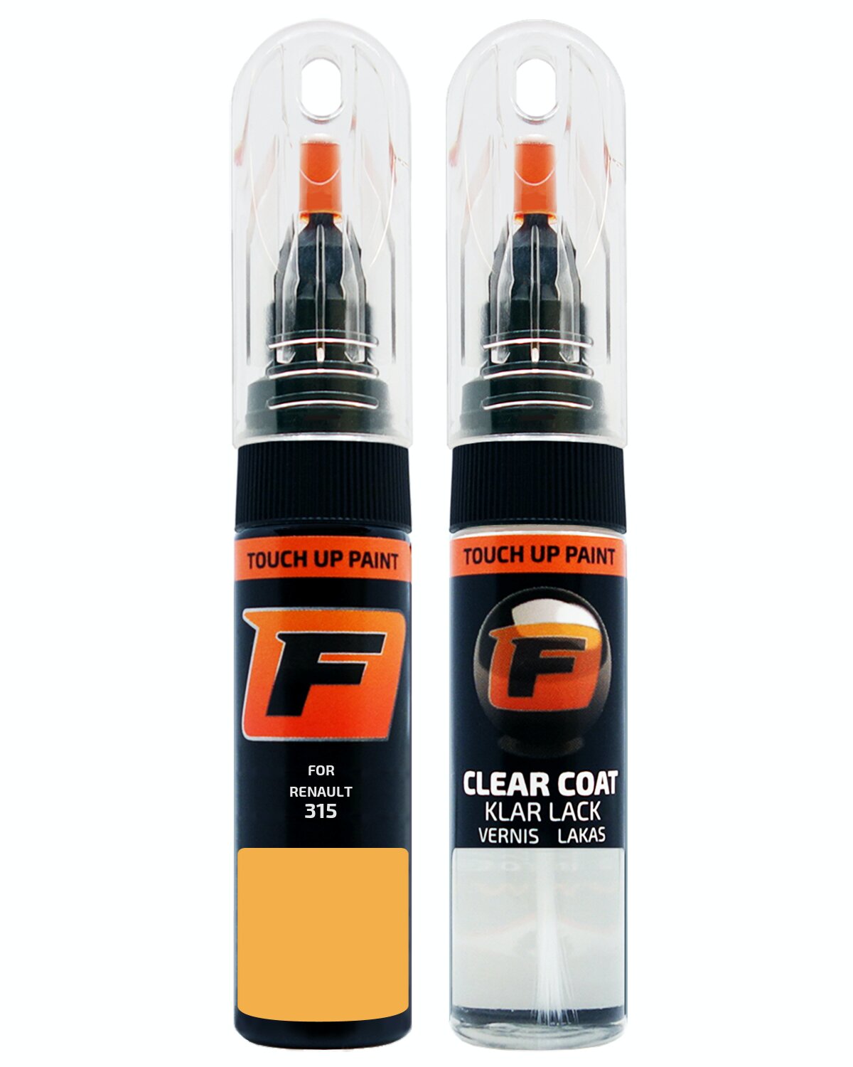for RENAULT 315 JAUNE PTT TOUCH UP PAINT Pen Kit Scratch Repair Set - Picture 9 of 10