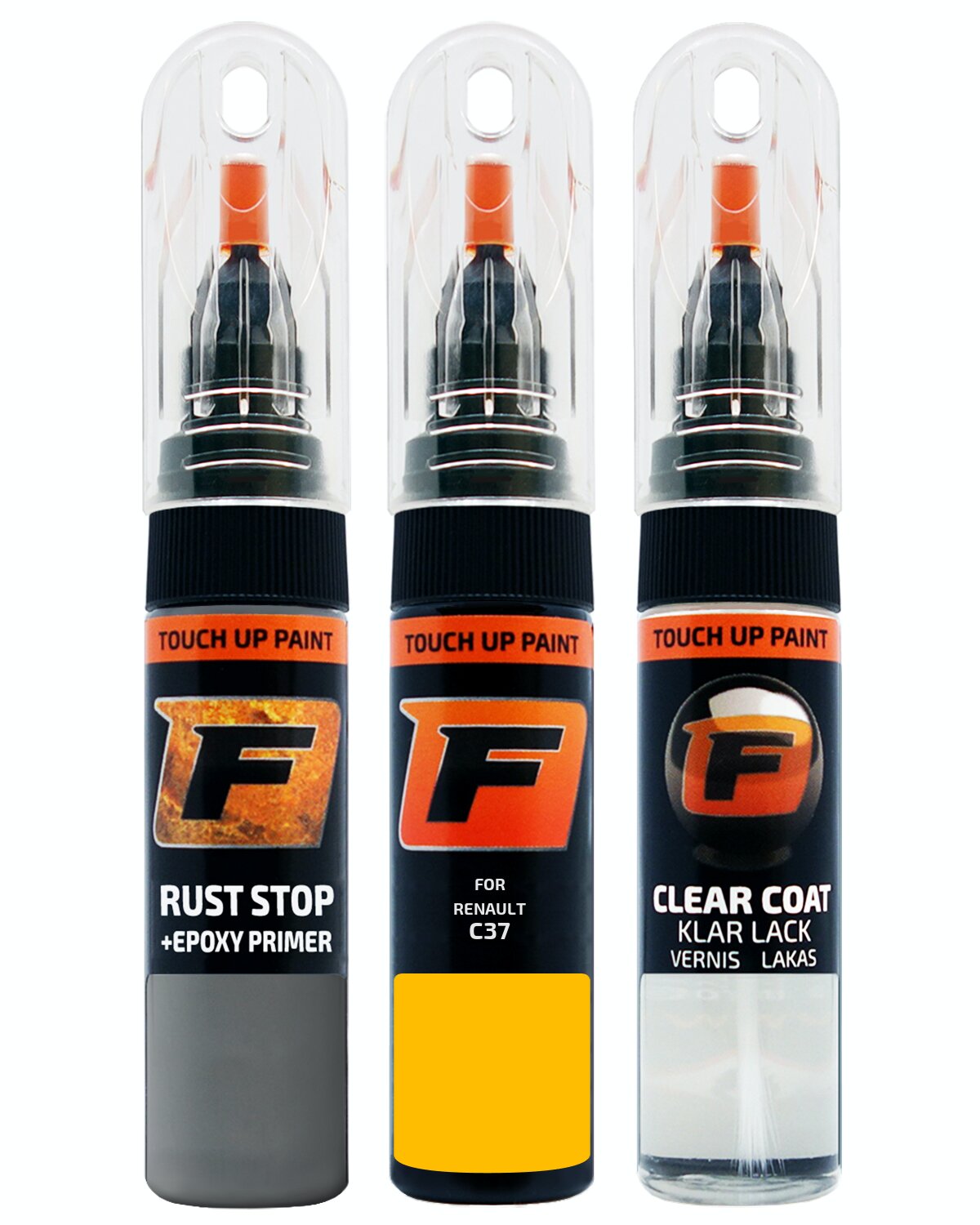 for RENAULT C37 JAUNE TOUCH UP PAINT Pen Kit Scratch Repair Set - Picture 10 of 10
