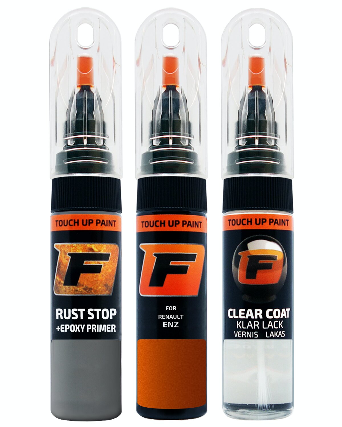 for RENAULT ENZ ORANGE ARIZONA TOUCH UP PAINT Pen Kit Scratch Repair Set - Picture 10 of 10