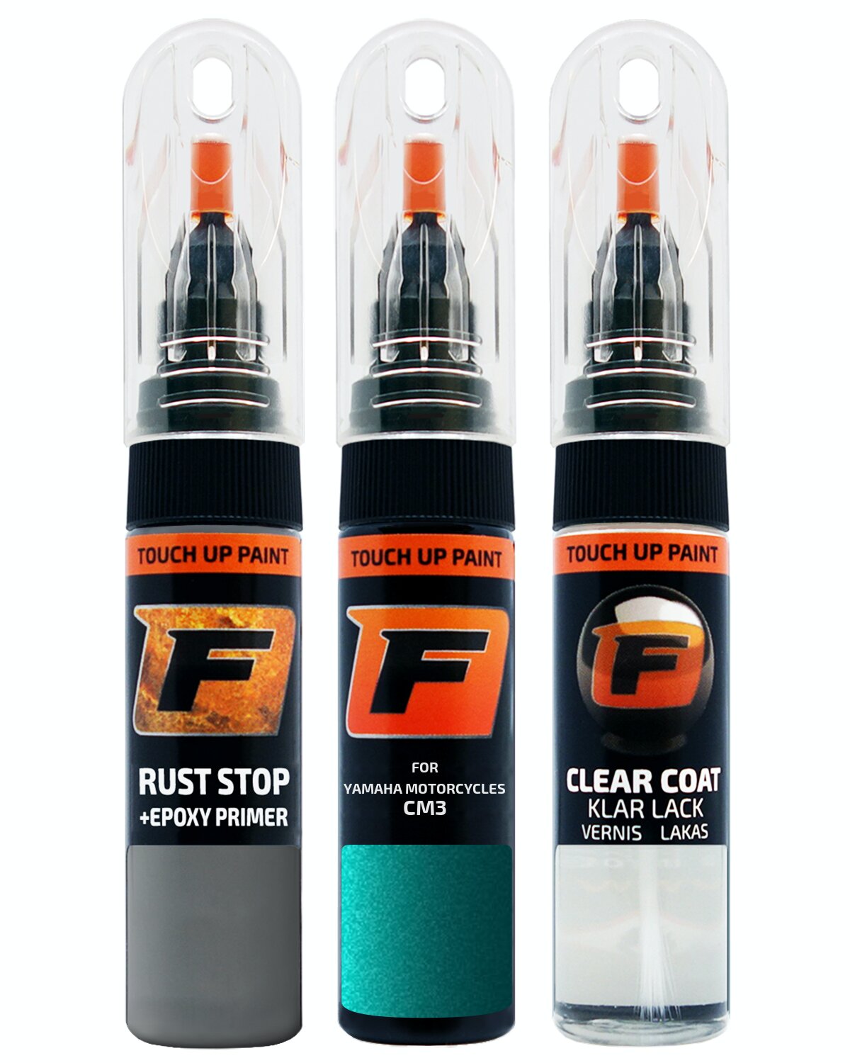 for YAMAHA MOTORCYCLES CM3 CYAN TOUCH UP PAINT Pen Kit Scratch Repair Set - Picture 10 of 10