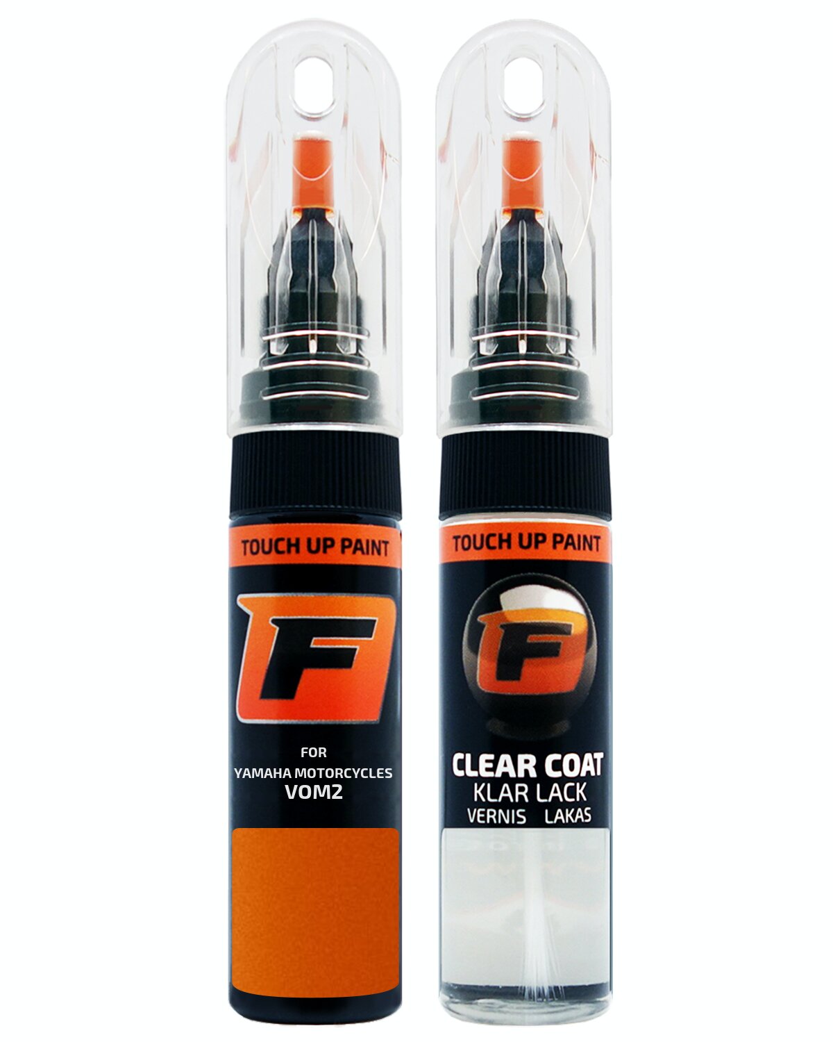 for YAMAHA MOTORCYCLES VOM2 VIVID ORANGE 2 TOUCH UP PAINT Pen Kit Scratch - Picture 9 of 10