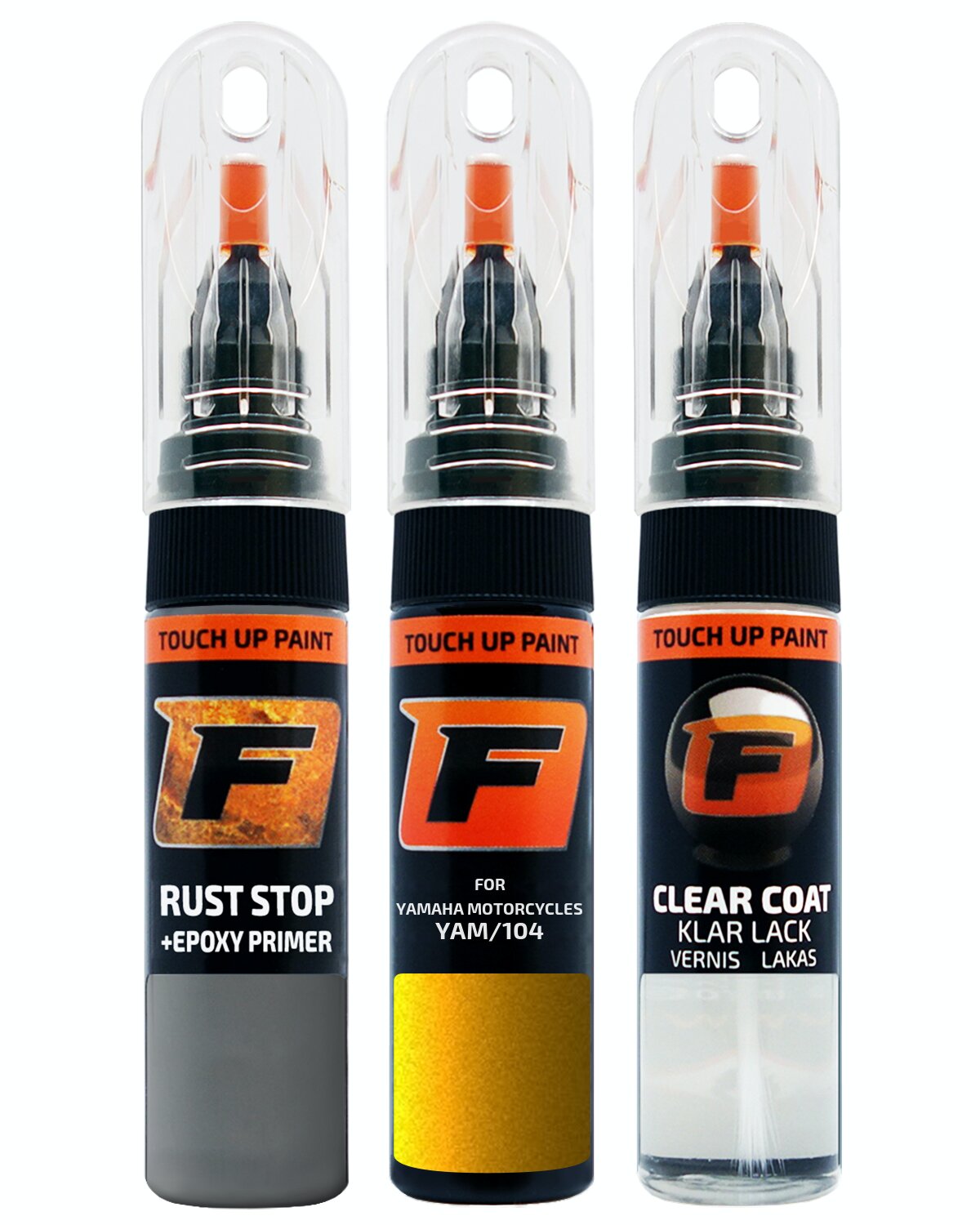 for YAMAHA MOTORCYCLES YAM/104 GOLD TOUCH UP PAINT Pen Kit Scratch Repair Set - Picture 9 of 9