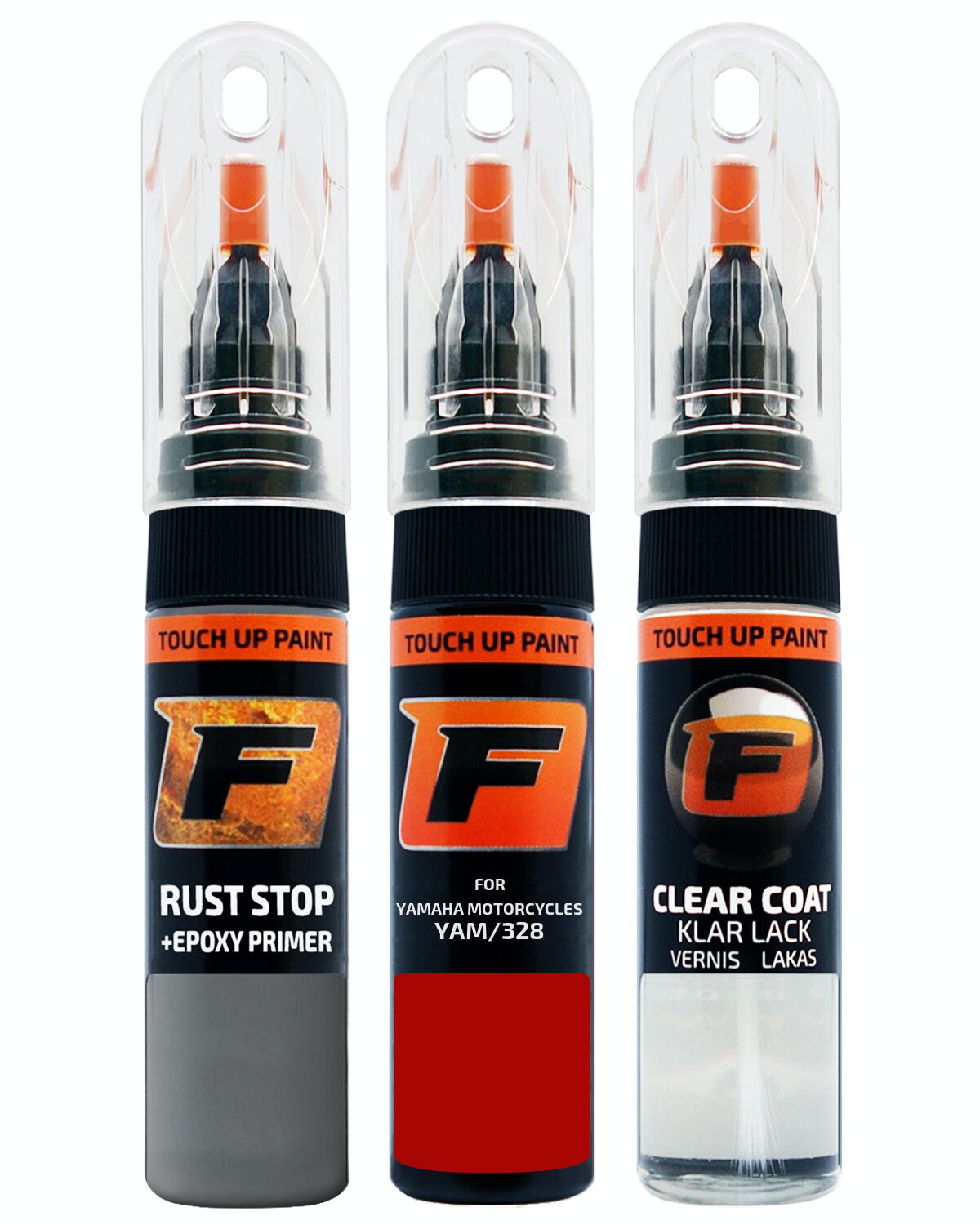 for YAMAHA MOTORCYCLES YAM/328 RED TOUCH UP PAINT Pen Kit Scratch Repair Set - Picture 10 of 10